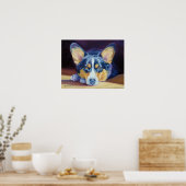 Pembroke Welsh Corgi Print Poster (Küche)