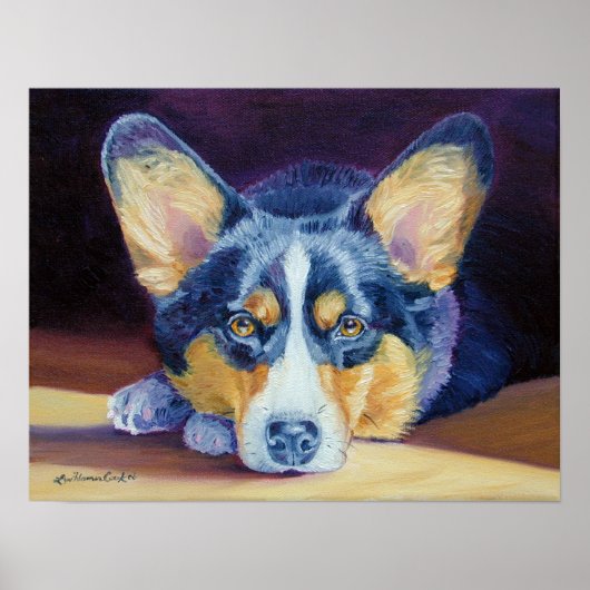 Pembroke Welsh Corgi Print Poster (Vorne)