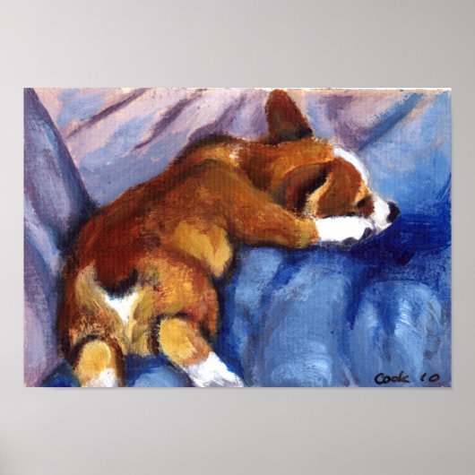 Pembroke Welsh Corgi Print Poster (Vorne)