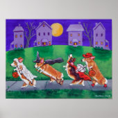 Pembroke Welsh Corgi Print Poster (Vorne)