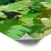 Pembroke Welsh Corgi Print Springtime Poster (Ecke)