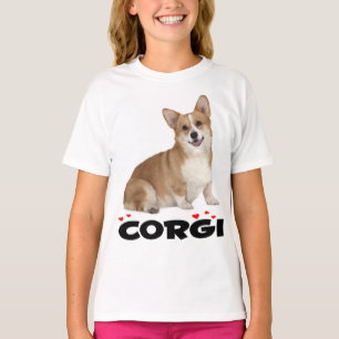 Pembroke Welsh Corgi Puppy Dog Red Liebe Girls T-Shirt