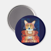Pembroke Welsh Corgi Queen Magnete Magnet (Vorderseite/Rückseite)