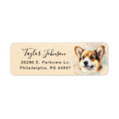 Pembroke Welsh Corgi Rücksendeadresse (Vorne)