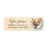 Pembroke Welsh Corgi Rücksendeadresse (Vorne)