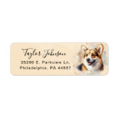 Pembroke Welsh Corgi Rücksendeadresse (Vorne)