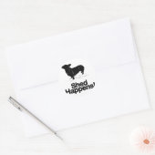 Pembroke Welsh Corgi Runder Aufkleber (Umschlag)