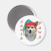 Pembroke Welsh Corgi Santa Paws Magnet (Vorderseite/Rückseite)