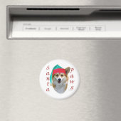 Pembroke Welsh Corgi Santa Paws Magnet (In Situ (Geschirrspüler))