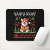 Pembroke Welsh Corgi Santa Paws Merry Christmas Ug Mousepad (Mit Mouse)