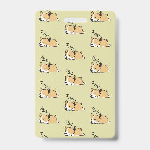 Pembroke Welsh Corgi Schlafender Hunde Liebhaber Z Ausweis