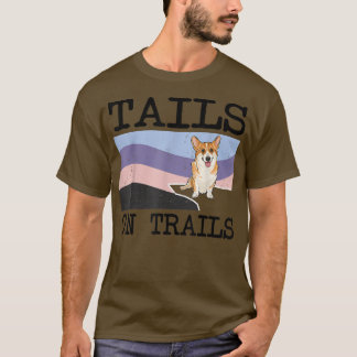 Pembroke Welsh Corgi Schwanzes on Trails Funny Dog T-Shirt