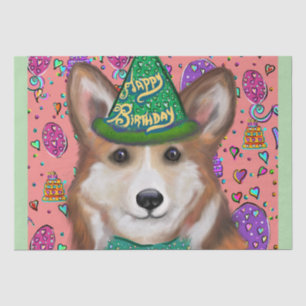 PEMBROKE WELSH CORGI SEIDENPAPIER