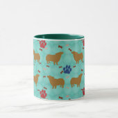 Pembroke Welsh Corgi Shadow Tasse (Zentrum)