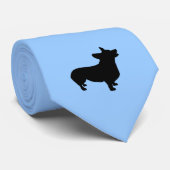 Pembroke Welsh Corgi ShadowTie Krawatte (Gerollt)