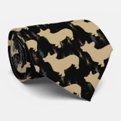 Pembroke Welsh Corgi ShadowTie Krawatte (Gerollt)