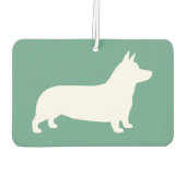 Pembroke Welsh Corgi Silhouette Autolufterfrischer (Rückseite)