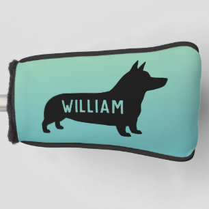 Pembroke Welsh Corgi Silhouette Custom Golf Headcover