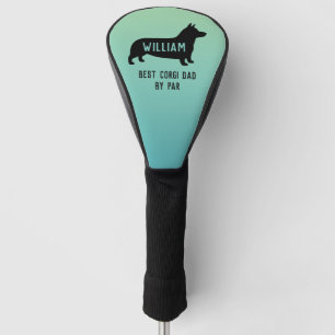 Pembroke Welsh Corgi Silhouette Custom Golf Headcover