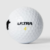 Pembroke Welsh Corgi Silhouette Golfball (Logo)