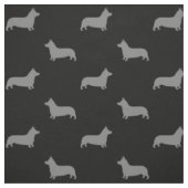 Pembroke Welsh Corgi Silhouetten Muster Stoff (Muster)