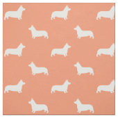 Pembroke Welsh Corgi Silhouetten Muster Stoff (Muster)
