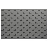 Pembroke Welsh Corgi Silhouetten Pattern Grau Stoff (Fat Quarter (45,7 x 55,9 cm))