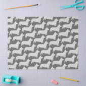 Pembroke Welsh Corgi Silhouetten Pattern Seidenpapier (Basteln)