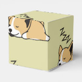 Pembroke Welsh Corgi Sleeping Dog Lover ZZZ Geschenkschachtel (Rückseite)