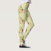 Pembroke Welsh Corgi Sleeping Hund Lover ZZZ Leggings (Rechts)