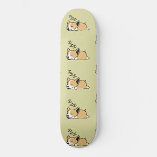 Pembroke Welsh Corgi Sleeping Hund Lover ZZZ Skateboard