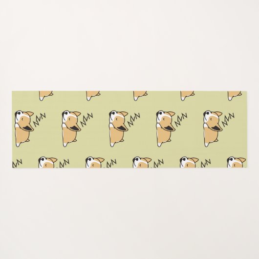 Pembroke Welsh Corgi Sleeping Hund Lover ZZZ Yogamatte (Rückseite (Horizontal))
