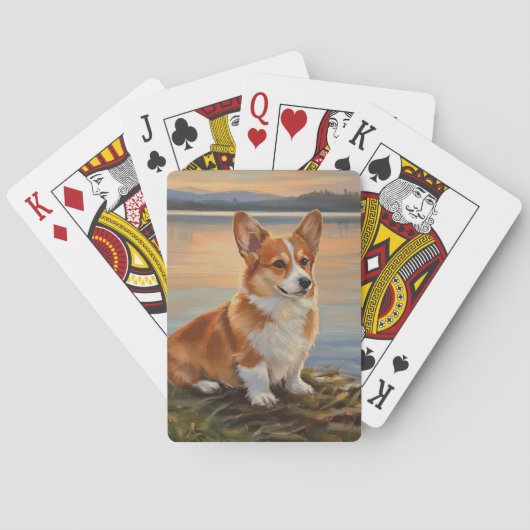 Pembroke Welsh Corgi Spielkarten (Rückseite)