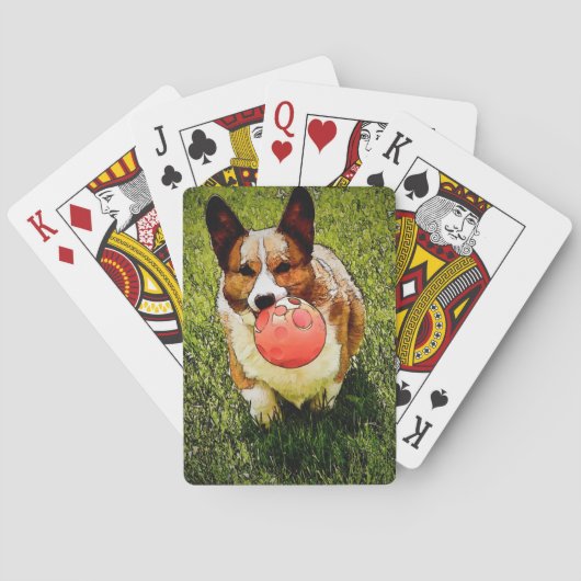 Pembroke Welsh Corgi Spielkarten (Rückseite)