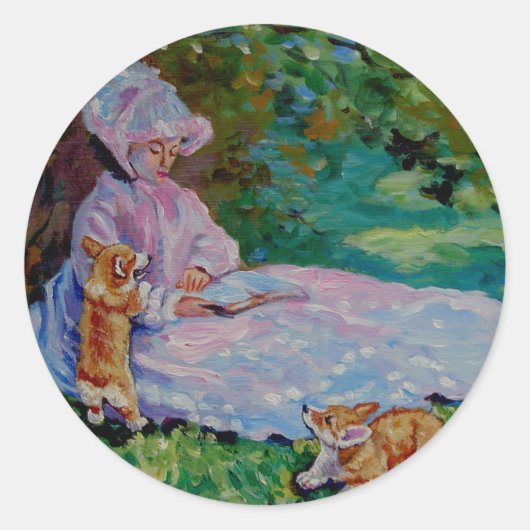 Pembroke Welsh Corgi Sticker (Vorderseite)