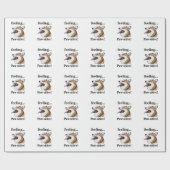 Pembroke Welsh Corgi Süßer Hund Geschenkpapier (Flach)