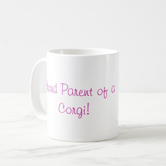 Pembroke Welsh Corgi Tasse (Vorderseite Links)