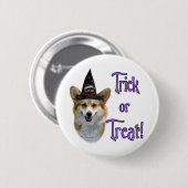 Pembroke Welsh Corgi Trick Button (Vorne & Hinten)
