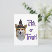 Pembroke Welsh Corgi Trick Postkarte (Stehend Vorderseite)