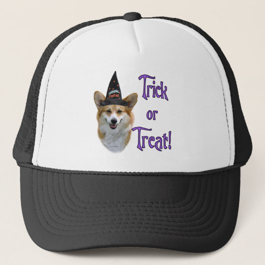 Pembroke Welsh Corgi Trick Truckerkappe (Vorderseite)