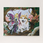 Pembroke Welsh Corgi und Fairy Puzzle (Horizontal)