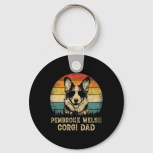 Pembroke Welsh Corgi Vater Dog Lovers Vatertag T Schlüsselanhänger