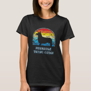 Pembroke Welsh Corgi Vintage-Design Hund T-Shirt