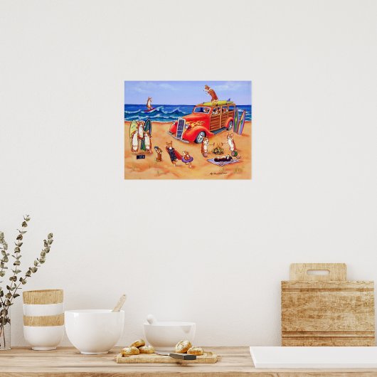 Pembroke Welsh Corgi Wall Print Poster (Küche)