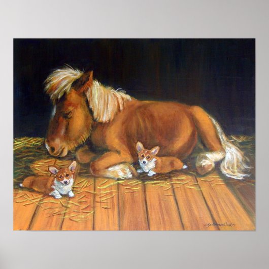 Pembroke Welsh Corgi Wall Print Poster (Vorne)