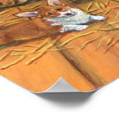 Pembroke Welsh Corgi Wall Print Poster (Ecke)