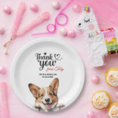 Pembroke Welsh Corgi Wedding Danke Pappteller (Party)