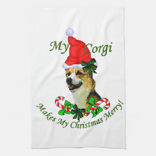 Pembroke Welsh Corgi Weihnachten Küchentuch