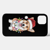 Pembroke Welsh Corgi Weihnachtsbaum Lichter Case-Mate iPhone Hülle (Rückseite (Horizontal))