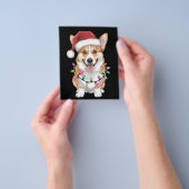 Pembroke Welsh Corgi Weihnachtsbaum Lichter Flyer (Gruppe)